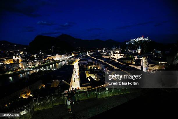 General view of Salzburg during the premiere of the opera 'Cosi Fan Tutte' on July 29, 2016 in Salzburg, Austria.