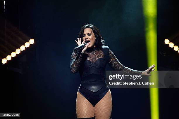 Demi Lovato performs at KFC YUM! Center on July 29, 2016 in Louisville, Kentucky.