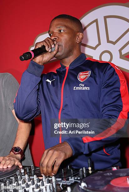 Actor Jamie Foxx attends PUMA and Arsenal Football Club 2016/17 AFC Away & Third Kit reveal event on July 29, 2016 in Culver City, California.