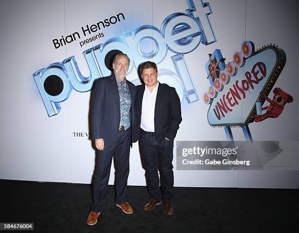 Creator/producer Brian Henson and Creative Director and Executive Producer for Base Entertainment Vincent Marini attend Brian Henson presents "Puppet...