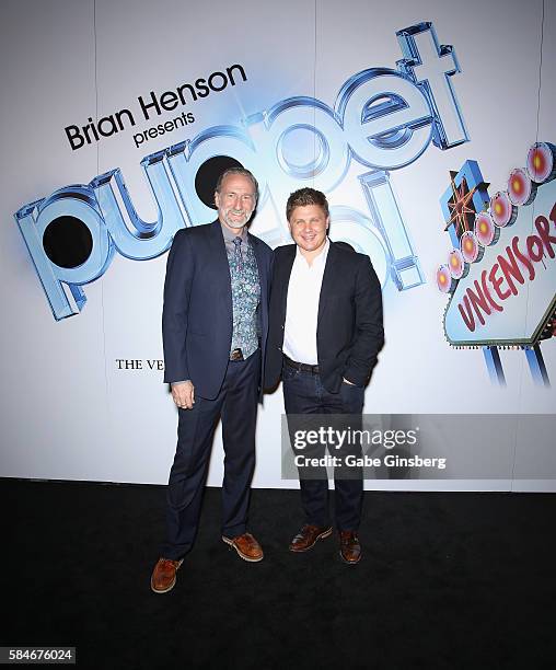 Creator/producer Brian Henson and Creative Director and Executive Producer for Base Entertainment Vincent Marini attend Brian Henson presents "Puppet...
