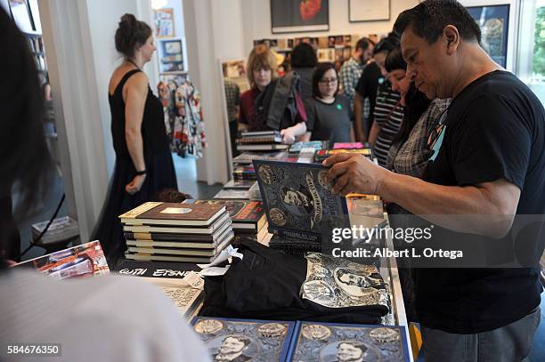 Atmosphere at the Guillermo Del Toro book signing for "Guillermo Del Toro: At Home With Monsters" held at LACMA on July 29, 2016 in Los Angeles,...