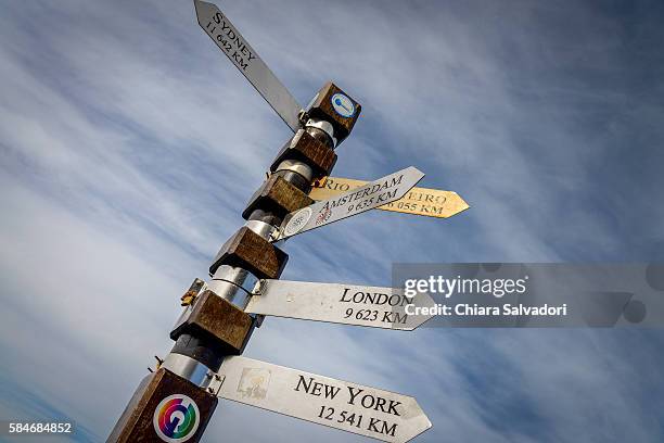 all directions, cape point, south africa - cape point stock pictures, royalty-free photos & images