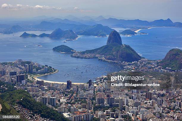 View from Corcovado in Rio de Janeiro, Brazil.