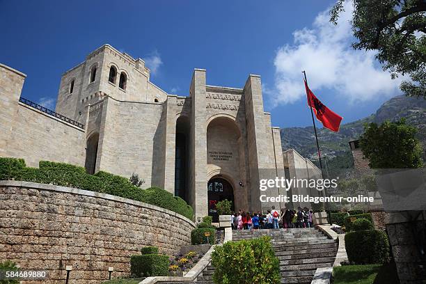 Kruja, Kruje, Albania, the Skanderbeg Museum in the environs of the Kruje castle.