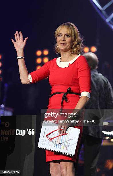 Louise Minchin performs at 'World Cup 66 Live' at SSE Arena Wembley on July 30, 2016 in London, England.