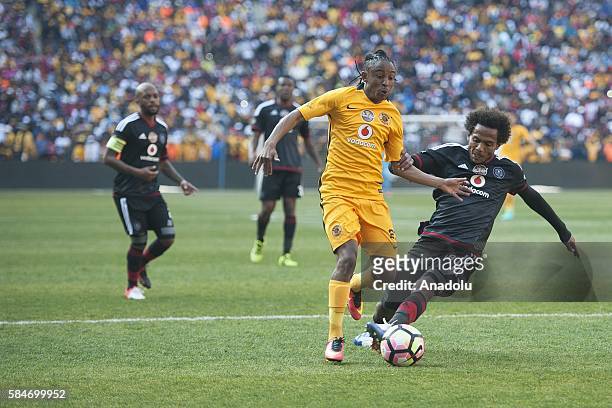Sarr Issa of Orlando Pirates in action against Ekstein Hendrick Kaizer Chiefs F.C during 2016 Carling Black Label Cup between Kaizer Chiefs F.C. And...