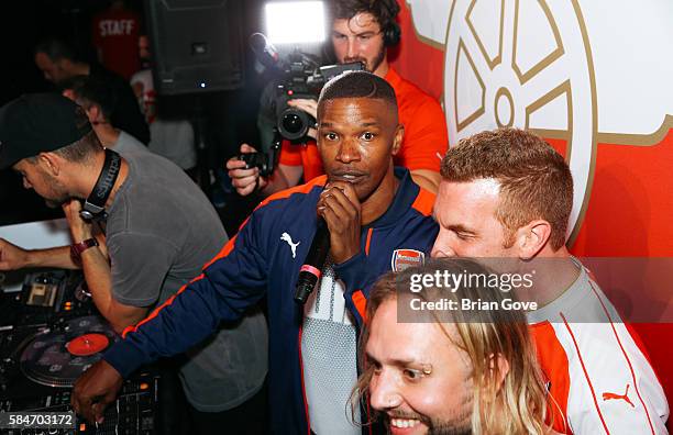 Jamie Foxx attends the PUMA and Arsenal Football Club 2016/17 AFC away & third kit reveal event and on July 29, 2016 in Culver City, California.