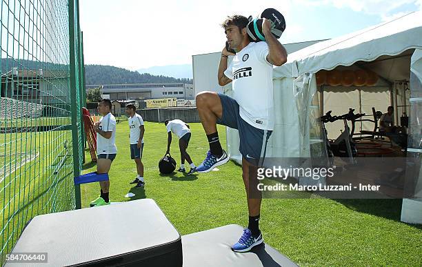 Eder Citadin Martins of FC Internazionale trains during of the FC Internazionale Juvenile Team training Session on July 30, 2016 in Bruneck,