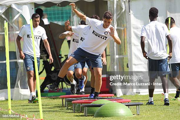 Pires Ribeiro Dodo of FC Internazionale trains during of the FC Internazionale Juvenile Team training Session on July 30, 2016 in Bruneck,