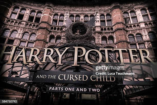 General view of "Harry Potter & The Cursed Child" at Palace Theatre on July 30, 2016 in London, England.