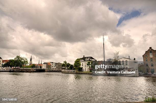 view of delft - delft stock pictures, royalty-free photos & images