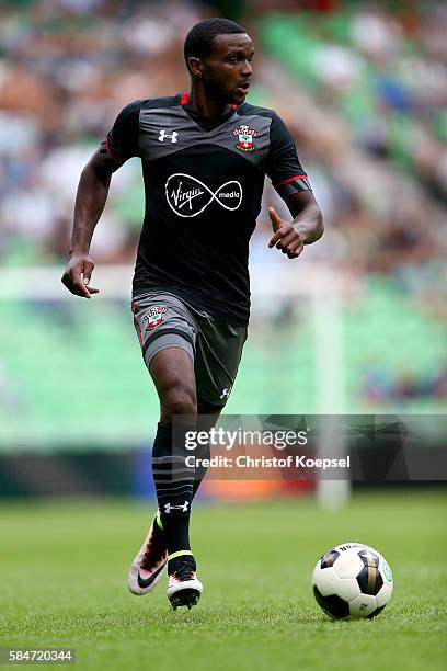 Cuco Martina of Southampton runs with the ball during the friendly match between FC Groningen an FC Southampton at Euroborg Stadium on July 30, 2016...