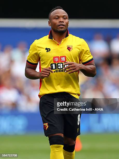 Juan Camilo Zuniga of Watford during the Pre-Season Friendly match between Queens Park Rangers and Watford at Loftus Road on July 30, 2016 in London,...