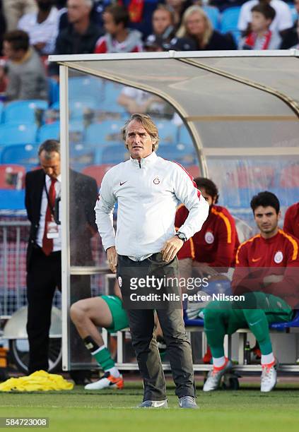 Jan Olde Riekerink, head coach of Galatasaray during the pre-season Friendly between Manchester United and Galatasaray at Ullevi on July 30, 2016 in...