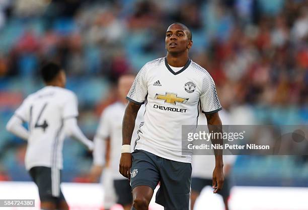 Antonio Valencia of Manchester United during the pre-season Friendly between Manchester United and Galatasaray at Ullevi on July 30, 2016 in...
