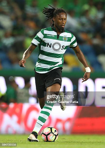 Sporting CP's defender Ruben Semedo in action during the Pre Season Friendly match between Sporting CP and Wolfsburg at Estadio Jose Alvalade on July...