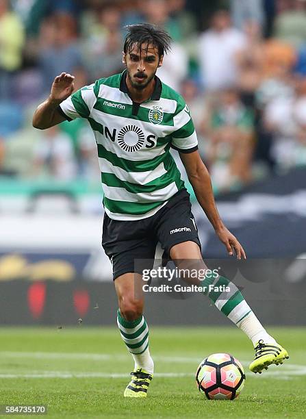 Sporting CP's forward Bryan Ruiz from Costa Rica in action during the Pre Season Friendly match between Sporting CP and Wolfsburg at Estadio Jose...