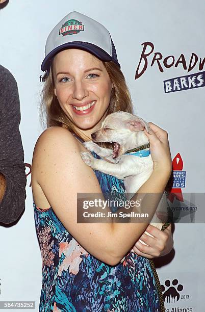 Actress Jessie Mueller attends the 18th Annual Broadway Barks! at Shubert Alley on July 30, 2016 in New York City.