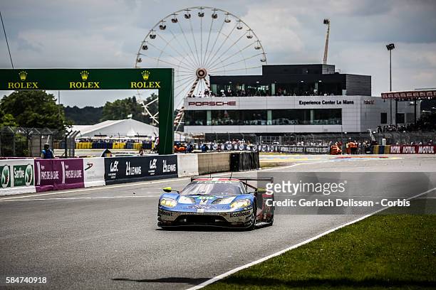 Ford Chip Ganassi Team USA , #69 Ford GT, with Drivers Ryan Briscoe , Richard Westbrook and Scott Dixon during the 84th running of the Le Mans 24...