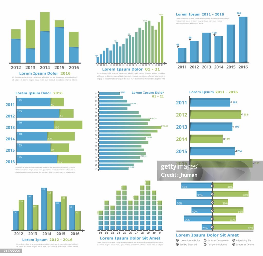 High Number Graph Examples Graphs And Charts High-Res Vector Graphic - Getty Images