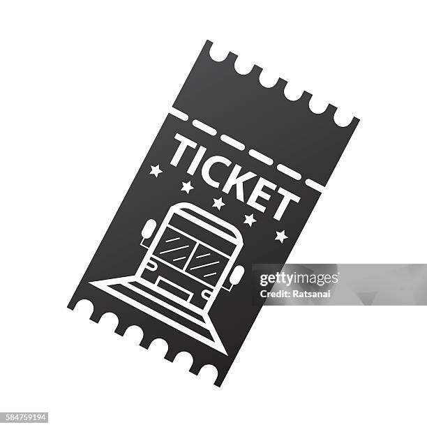 train ticket - train ticket stock illustrations