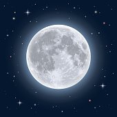 Realistic full moon