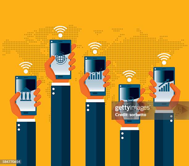 mobile users - human body part videos stock illustrations