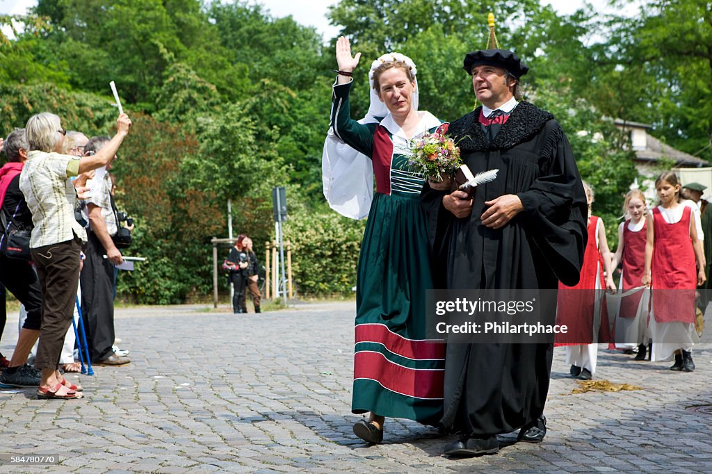 Fred Goede als Martin Luther bei Luthers Hochzeit Wittenberg