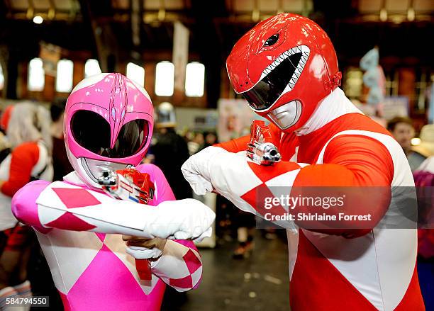 Power Ranger Manchester Comic Con At Manchester Central Photos and Premium High Res Pictures ...