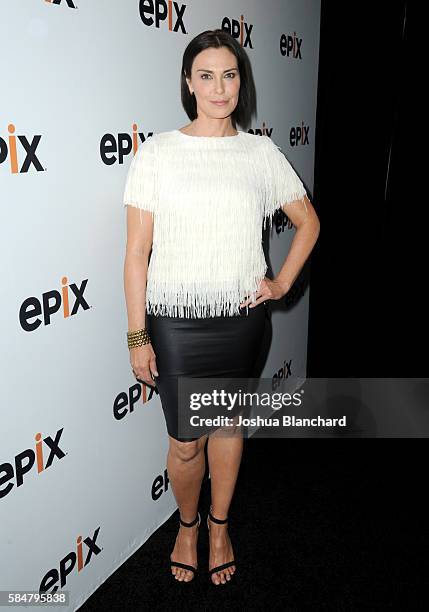 Actress Michelle Forbes of "Berlin Station" attends the EPIX TCA presentation at The Beverly Hilton Hotel on July 30, 2016 in Beverly Hills,...