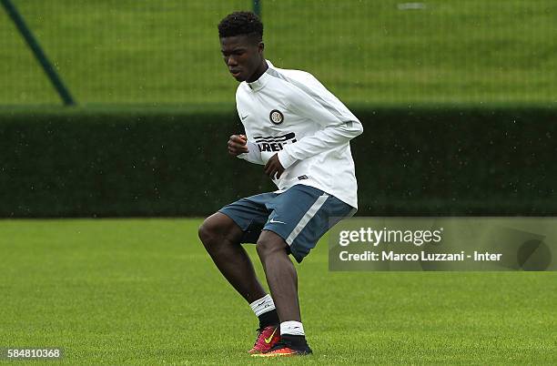 Eloge Koffi Yao Guy of FC Internazionale trains during of the FC Internazionale Juvenile Team training Session on July 31, 2016 in Bruneck,