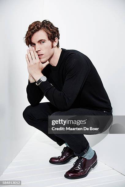 Tom Hughes from PBS's 'Masterpiece: Victoria' poses for a portrait at the 2016 Summer TCA Getty Images Portrait Studio at the Beverly Hilton Hotel on...