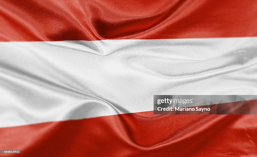 High resolution digital render of Austria flag