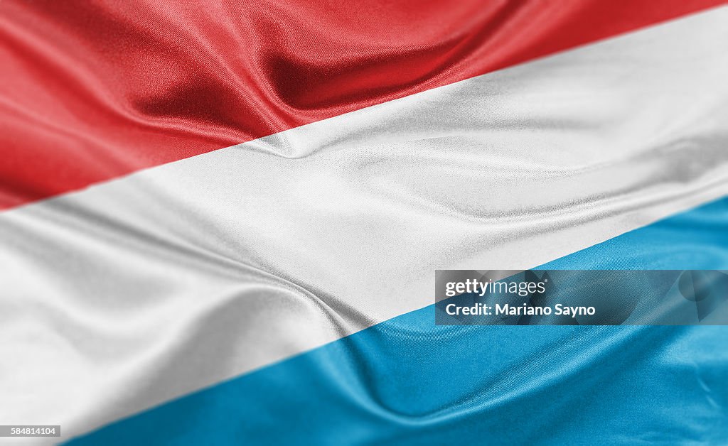 High resolution digital render of Luxembourg flag