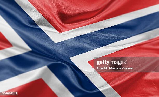 high resolution digital render of norway flag - norway family clip art stock illustrations