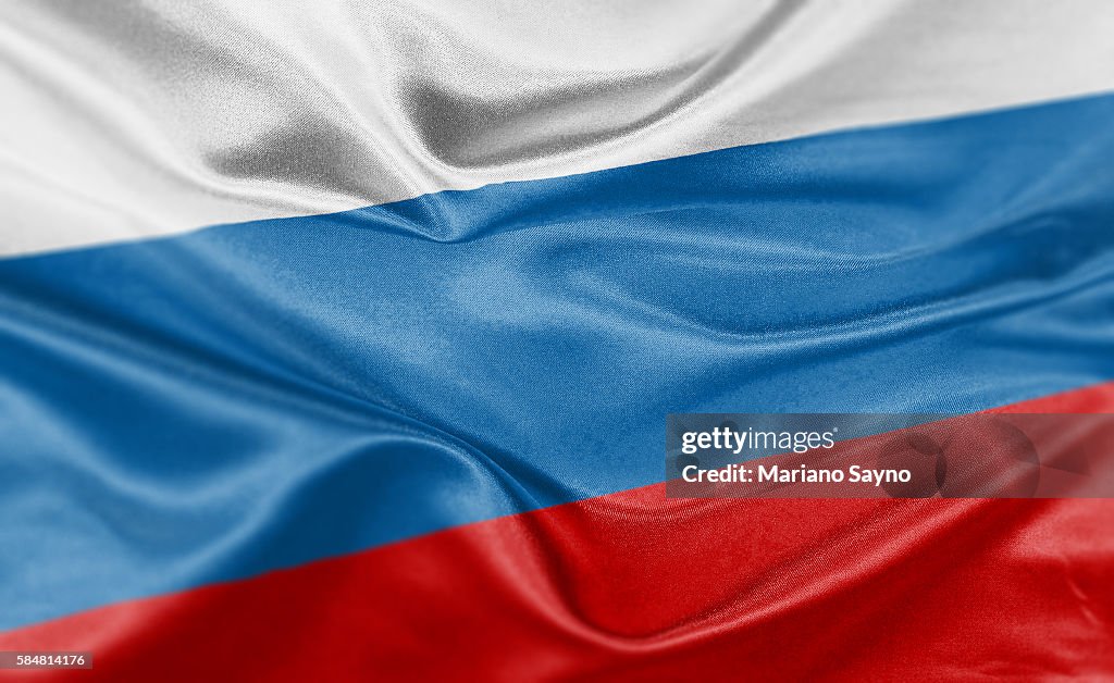 High resolution digital render of Russia flag