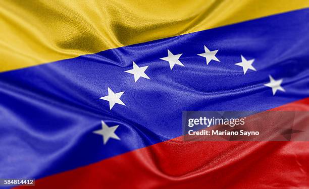 ilustraciones, imágenes clip art, dibujos animados e iconos de stock de high resolution digital render of venezuela flag - venezuela