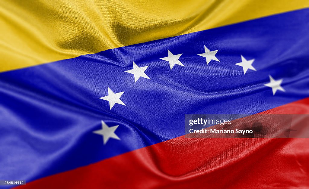 High resolution digital render of Venezuela flag