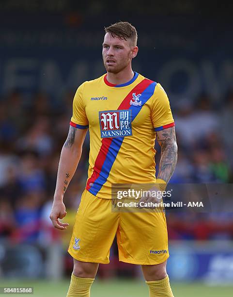 Connor Wickham of Crystal Palace during the Pre-Season Friendly match between AFC Wimbledon and Crystal Palace at The Cherry Red Records Stadium on...