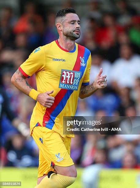 Damien Delaney of Crystal Palace during the Pre-Season Friendly match between AFC Wimbledon and Crystal Palace at The Cherry Red Records Stadium on...