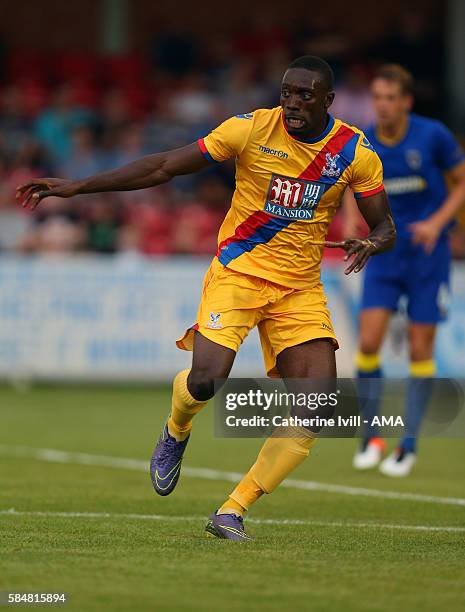 Freddie Ladapo of Crystal Palace during the Pre-Season Friendly match between AFC Wimbledon and Crystal Palace at The Cherry Red Records Stadium on...