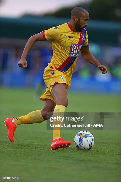 Andros Townsend of Crystal Palace during the Pre-Season Friendly match between AFC Wimbledon and Crystal Palace at The Cherry Red Records Stadium on...