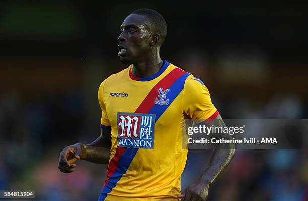 Freddie Ladapo of Crystal Palace during the Pre-Season Friendly match between AFC Wimbledon and Crystal Palace at The Cherry Red Records Stadium on...