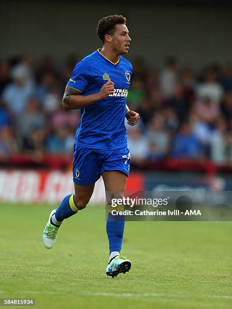 David Fitzpatrick of AFC Wimbledon during the Pre-Season Friendly match between AFC Wimbledon and Crystal Palace at The Cherry Red Records Stadium on...