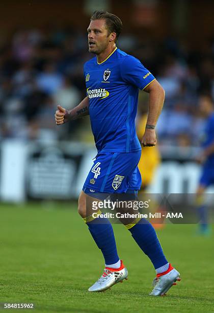 Dannie Bulman of AFC Wimbledon during the Pre-Season Friendly match between AFC Wimbledon and Crystal Palace at The Cherry Red Records Stadium on...