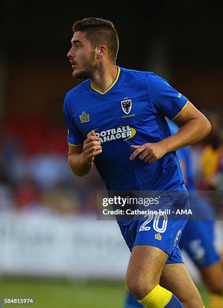 Ryan Sweeney of AFC Wimbledon during the Pre-Season Friendly match between AFC Wimbledon and Crystal Palace at The Cherry Red Records Stadium on July...