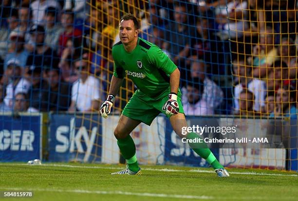 Ryan Clarke of AFC Wimbledon during the Pre-Season Friendly match between AFC Wimbledon and Crystal Palace at The Cherry Red Records Stadium on July...