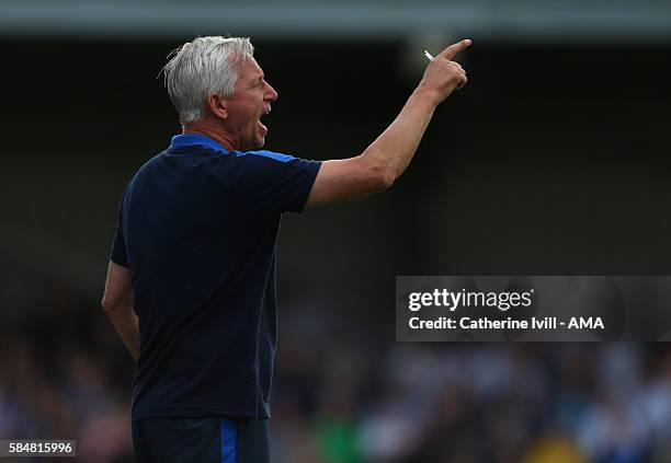 Alan Pardew Manager of Crystal Palace during the Pre-Season Friendly match between AFC Wimbledon and Crystal Palace at The Cherry Red Records Stadium...