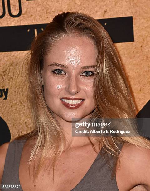 Model Genevieve Morton attends the Maxim Hot 100 Party at the Hollywood Palladium on July 30, 2016 in Los Angeles, California.